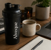 Alveque black shaker bottle